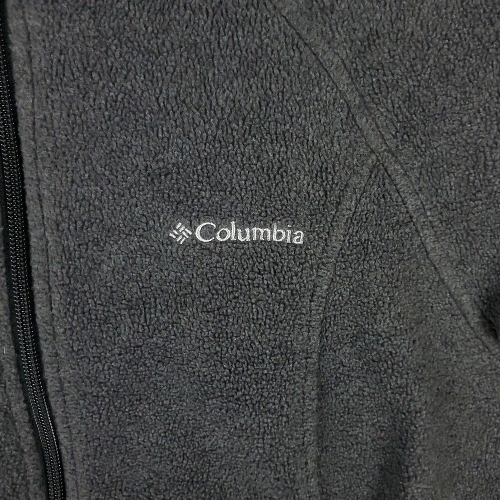 Columbia Sweater Womens Medium Gray Fleece Full Zip Up Jacket Sweatshirt - Picture 3 of 10